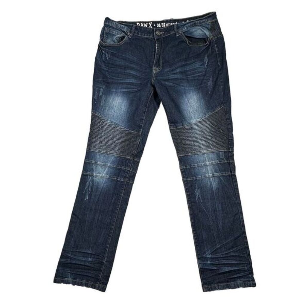 Raw X Standard Camouflage Moto Jeans Men's 38x32 Cotton Blend Stretch‎ Denim